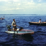 1949 Ted Dunham III in raceboat