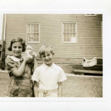1935 Ted & Jean at boatyard