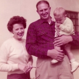 1958 Ted, Rosemary & son Ted