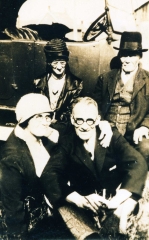 1929 John W & Margaret Givens with Bill & Min Cardiff (in front)