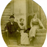1918 John, Margaret Ann Givens with daughter Irene (on far right)